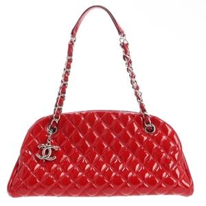 Chanel Mademoiselle patent leather handbag